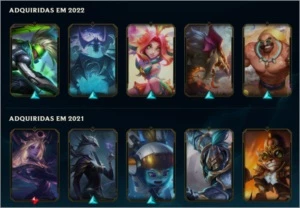 Conta Lol - lvl 46 - 20 skins (2 Lendárias, 10 Épicas) - League of Legends