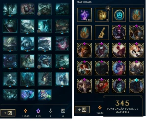 Conta de lol league of legends antiga s9 lv200 elo diamante