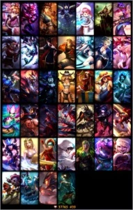 Conta no LoL - Unranked 39 Skins - League of Legends