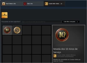 CONTA STEAM 17 / 18 ANOS DE SERVIÇO - Counter Strike CS