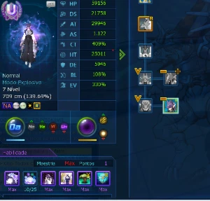 Conta End Game com Miko LADMO Omega - Digimon Masters Online