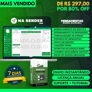 Wa Sender PRO - O melhor e mais completo do mercado! - Softwares e Licenças