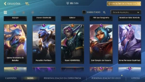 Conta LOL Wild Rift com 85 skins - League of Legends: Wild Rift LOL WR