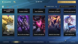 Conta LOL Wild Rift com 85 skins - League of Legends: Wild Rift LOL WR