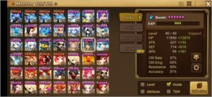 #297 Cadiz Seara Bastet Triton Zaiross - Summoners War