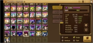 #297 Cadiz Seara Bastet Triton Zaiross - Summoners War