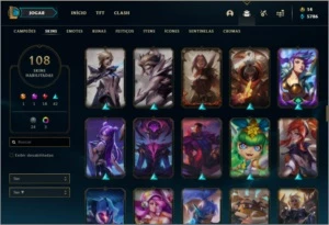 Conta League Of Legends - Platina I - 108 Skins LOL