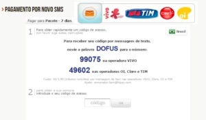 Código SMS -  1 semana premium DOFUS/Wakfu
