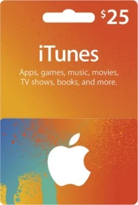 Apple Gift Card - 25 Dólares - Envio imediato - iTunes Gift Cards
