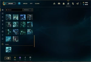 Conta prata 4 com 120 Champs e 86 Skins + 1500 RP - League of Legends LOL