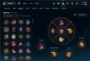 Conta prata 4 com 120 Champs e 86 Skins + 1500 RP - League of Legends LOL