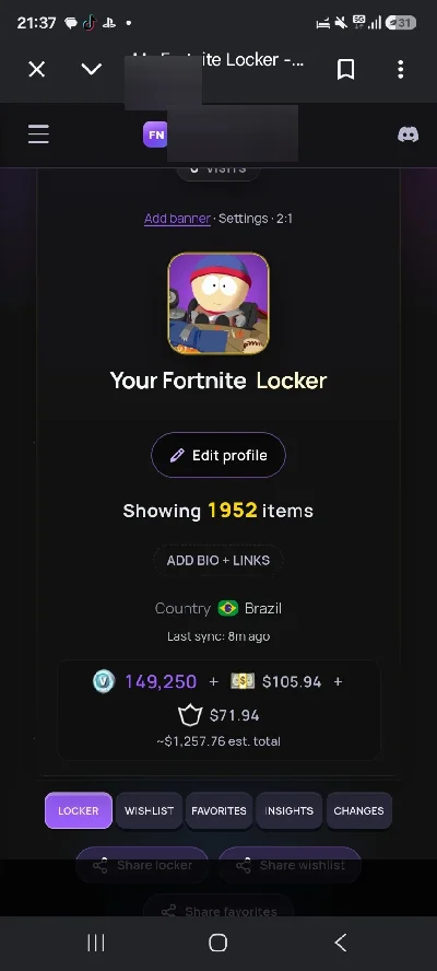 Conta fortnite rara