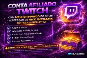Conta Afiliada / Afiliado Twitch [Entrega E Alteração De Nic - Redes Sociais