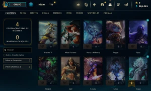 CONTA UNRANKED C/ VIEGO PENTAKILL/ PROJETO ZED E +SKINS - League of Legends LOL