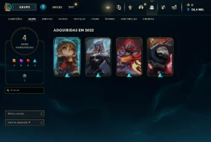 CONTA UNRANKED C/ VIEGO PENTAKILL/ PROJETO ZED E +SKINS - League of Legends LOL