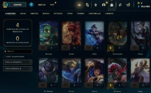 CONTA UNRANKED C/ VIEGO PENTAKILL/ PROJETO ZED E +SKINS - League of Legends LOL