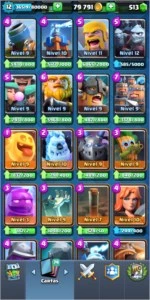Conta Clash Royale Lv12 - Deck principal semi full