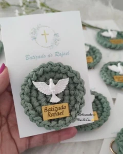 Kit 10 Lembrancinhas Batizado - Personalizado - Artesanato e Personalizados
