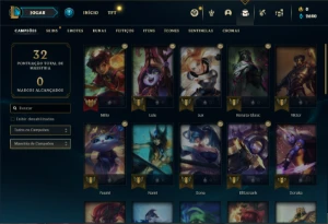 Conta Mestre com 36 Champs e 3 Skins ( 40 PDL ) - League of Legends LOL