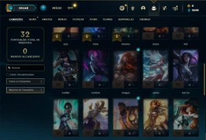 Conta Mestre com 36 Champs e 3 Skins ( 40 PDL ) - League of Legends LOL