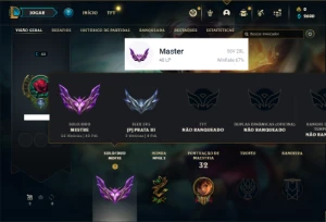 Conta Mestre com 36 Champs e 3 Skins ( 40 PDL ) - League of Legends LOL