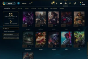 Conta Mestre com 36 Champs e 3 Skins ( 40 PDL ) - League of Legends LOL