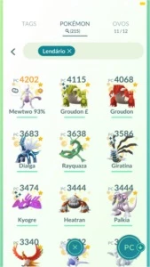 CONTA POKEMON GO - LEVEL 43