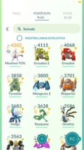 CONTA POKEMON GO - LEVEL 43