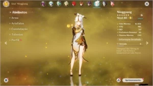 Conta AR 55 Diluc/Childe/Albedo/Mona Genshin Impact