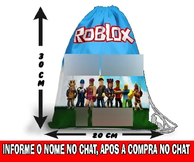 Saquinho personalizado ROBLOX - Artesanato e Personalizados