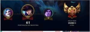 Conta lol gold 1 - League of Legends