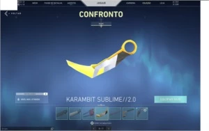 Conta platina 2, algumas skins, tres facas e conta beta - Valorant
