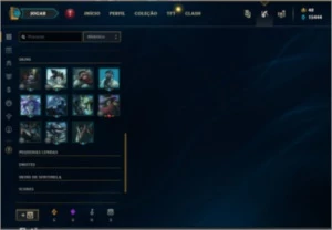Conta lol D2, lvl 250 todos os campeões + 126 skins - League of Legends