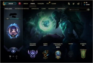 Conta lol D2, lvl 250 todos os campeões + 126 skins - League of Legends