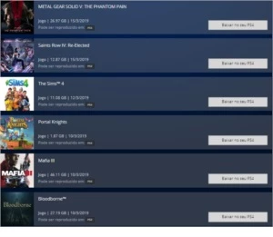 Conta PlayStation 4 21 Games Digitais + 3 Meses Plus