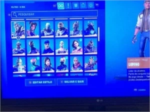 conta de fortnite