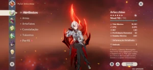 Conta Genshin Alercchino C3 + Bis + Build - Genshin Impact