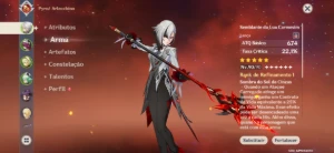 Conta Genshin Alercchino C3 + Bis + Build - Genshin Impact