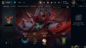 Conta LOL, Platina 4, Todos os Campeões,159 Skins,+TFT Skins - League of Legends