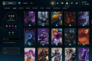 Conta LOL, Platina 4, Todos os Campeões,159 Skins,+TFT Skins - League of Legends