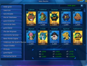 Conta LADMO EndGame - 5 SSS+ - Digimon Masters Online