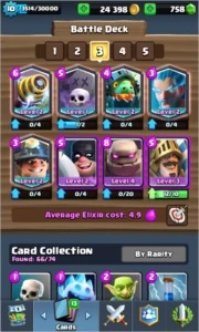 Clash Royale Xp10 Arena 9 (5 Lendarias) + Troca De Nome