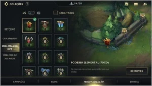 LV 40 ESMERALDA IV + 12 SKINS + 40 CAMPEÕES + PASSE WILD - League of Legends: Wild Rift LOL WR