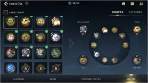 LV 40 ESMERALDA IV + 12 SKINS + 40 CAMPEÕES + PASSE WILD - League of Legends: Wild Rift LOL WR