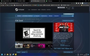 Conta Steam com 6 jogos comprados.