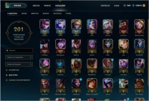 CONTA LEAGUE OF LEGENDS 94 SKINS, PRATA 5, 3 M7, 98 CAMPEÕES LOL