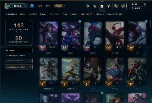 Ferro 1 com 110 Champs e 74 Skins ( ADC / MID / JG ) - League of Legends LOL