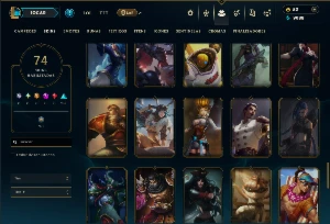 Ferro 1 com 110 Champs e 74 Skins ( ADC / MID / JG ) - League of Legends LOL