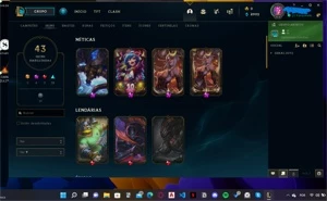 CONTA LOL - SKIN PRESTÍGIO VAYNE E EXCLUSIVA 2022 - League of Legends