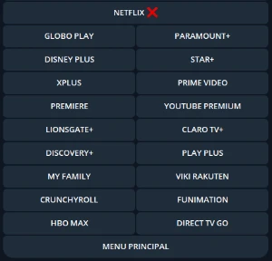 Painel streaming contas e telas NETFLIX, PRIME, HBO ETC - Assinaturas e Premium